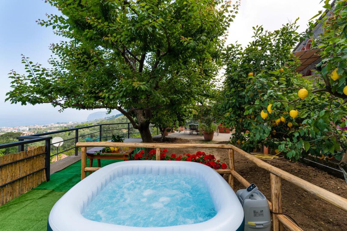 Sorrentovibes - Sea View Rooftop Apartment With Jacuzzi & Garden المظهر الخارجي الصورة